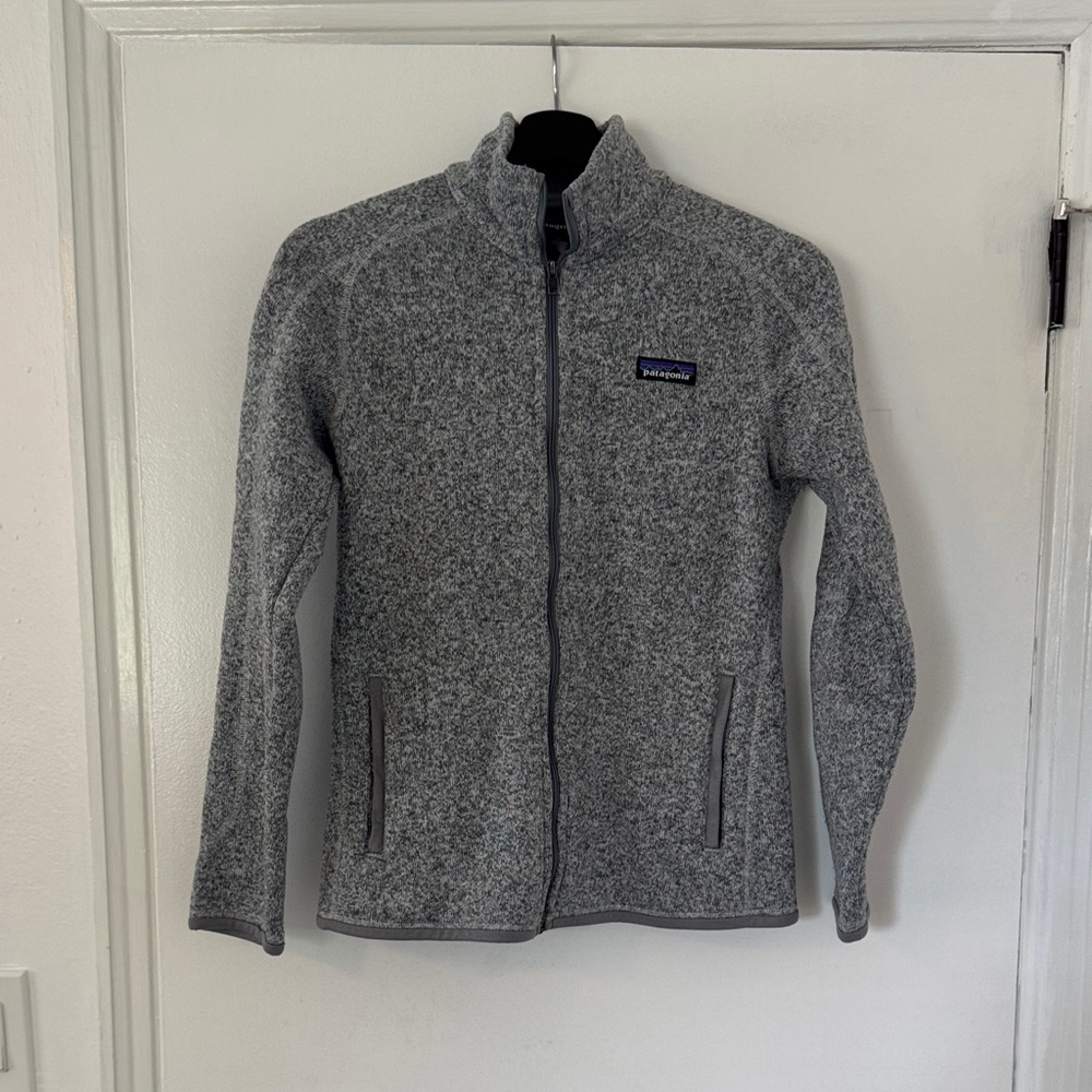 Patagonia Heather Gray Zip-Up Jacket